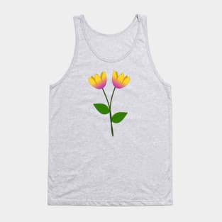 Beautiful yellow and purple daisies. Tank Top